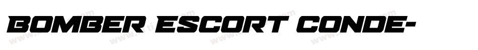 Bomber Escort Conde字体转换